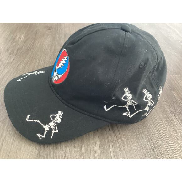 Grateful Dead Steal Your Face Snapback Hat Adjustable Stealie Logo - Picture 4 of 7